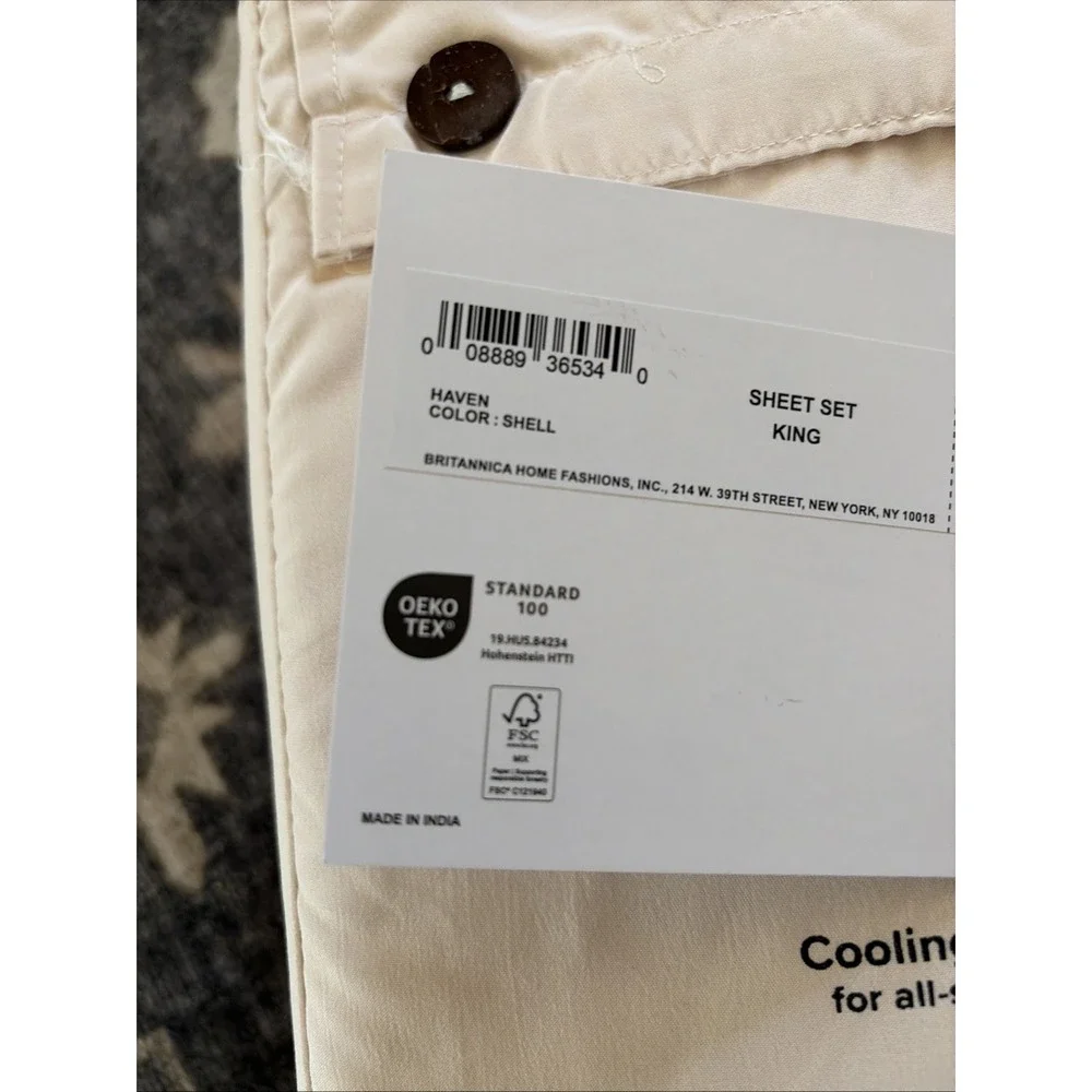New UGG Haven KING Size Sheet Set 4 PCS Cooling Technology Haven Solid